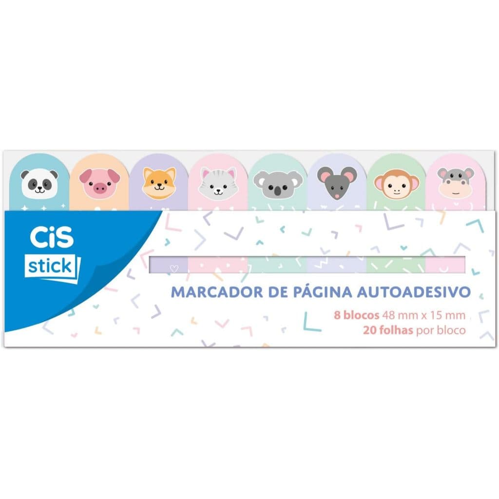 CIS Fun ST0405 Marcadores Página 8 modelos 48x15mm - 20 folhas por bloco