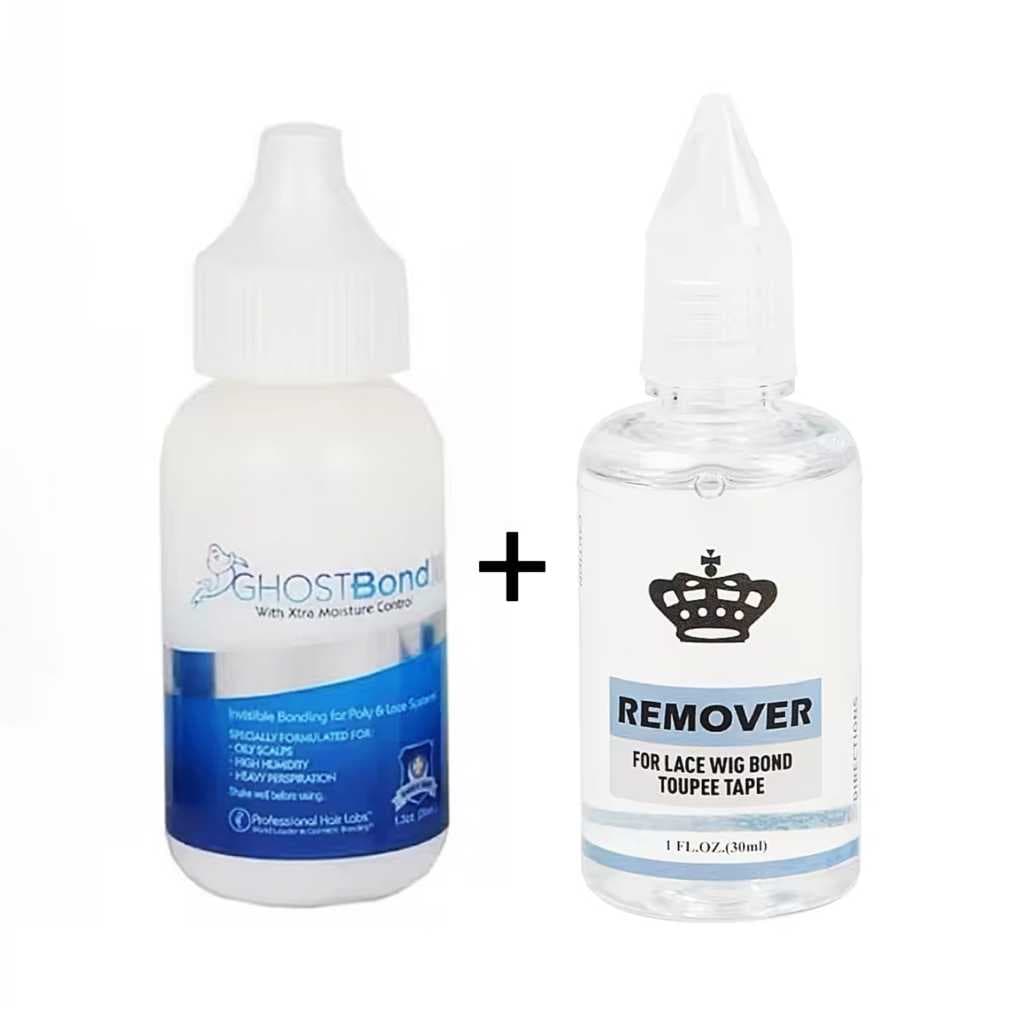 Kit Cola Adesiva À Prova De Água De 38 ml Para Peruca De Cabelo + Removedor de cola para lace peruca prótese 30ml