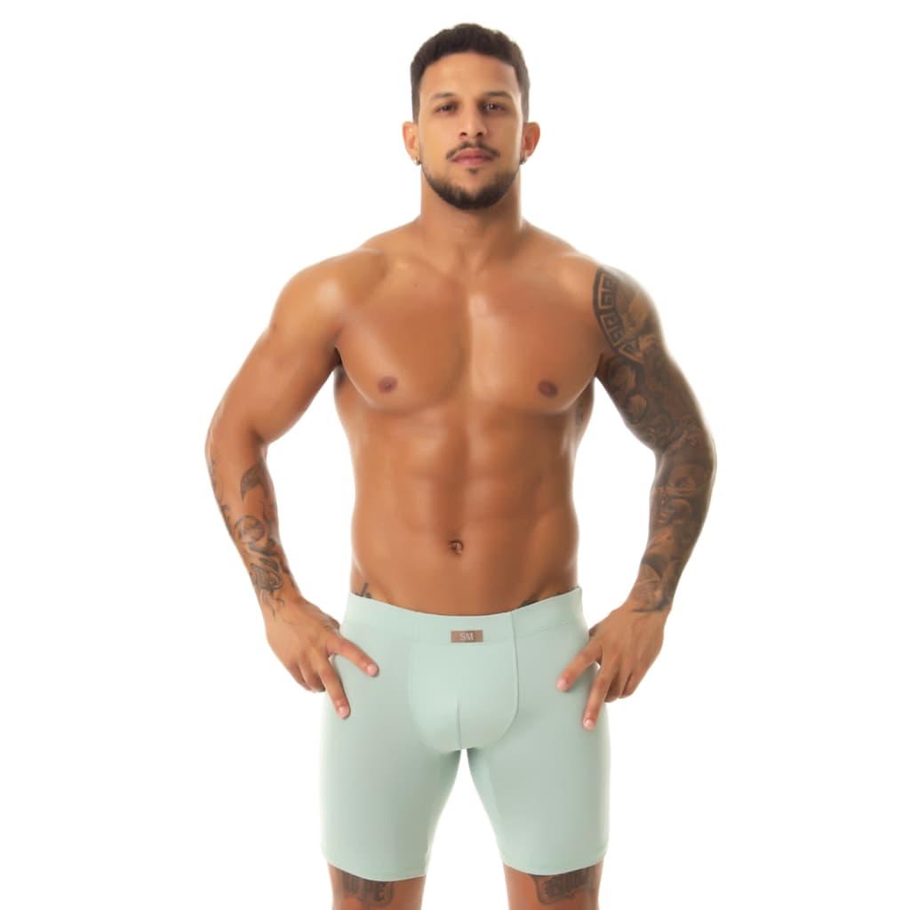 Kit 5 Cueca Ciclista Comprida Embutida Tecido Macio Evita a Assadura e não enrola nas pernas