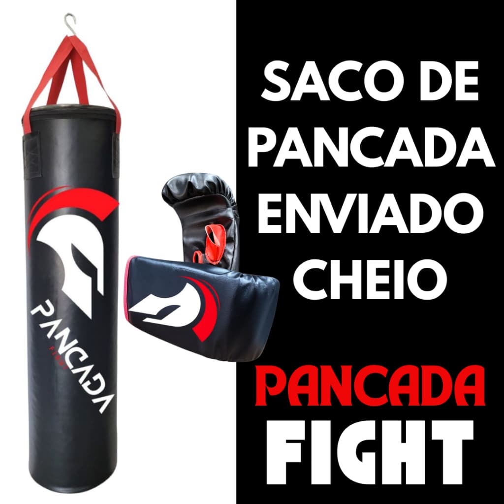 Saco de Pancada 120X100 Boxe **CHEIO** + Luva Bate Saco - Preço de Fábrica