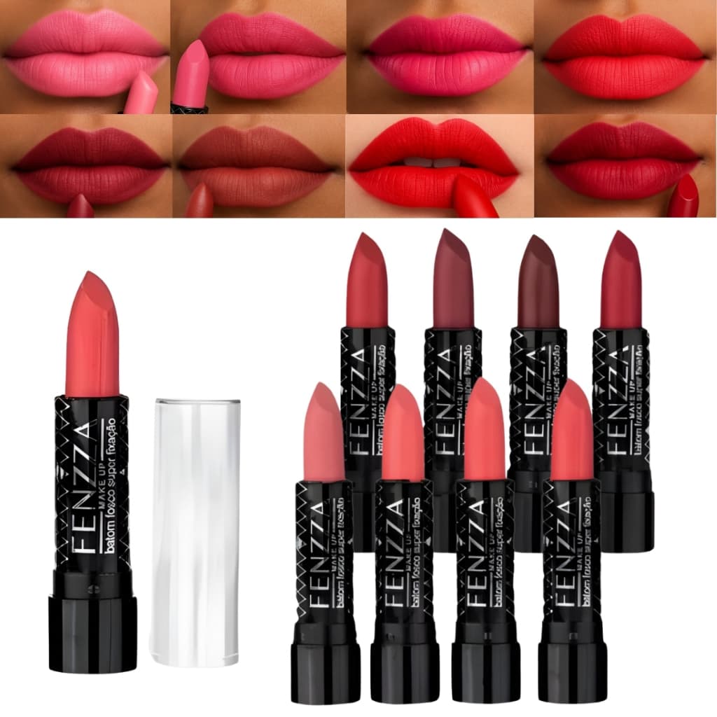 Kit 8 Batons Efeito Matte Longa Duração Batom 8 Cores Lindas