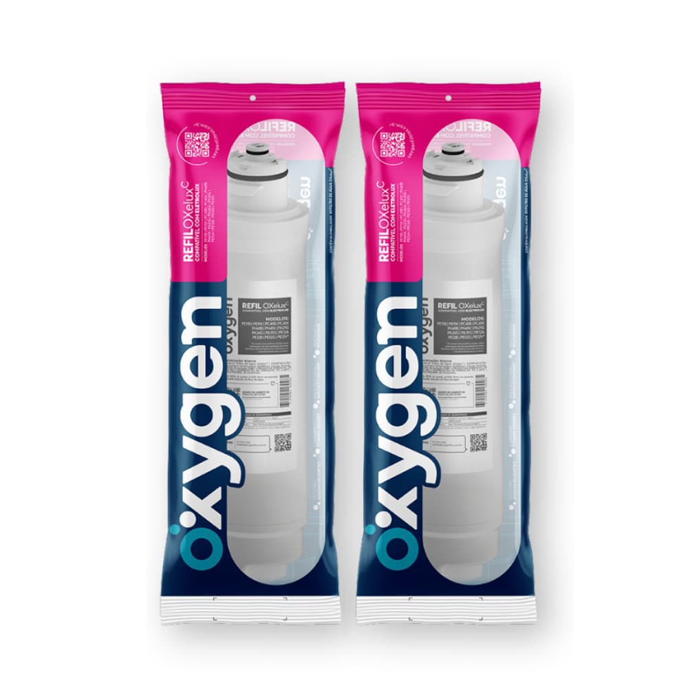 Kit 2 Refil Filtro Purificador Electrolux PE11, PA21G, PA26G, PA31G, PE12, PC41, PH41 - Compatível