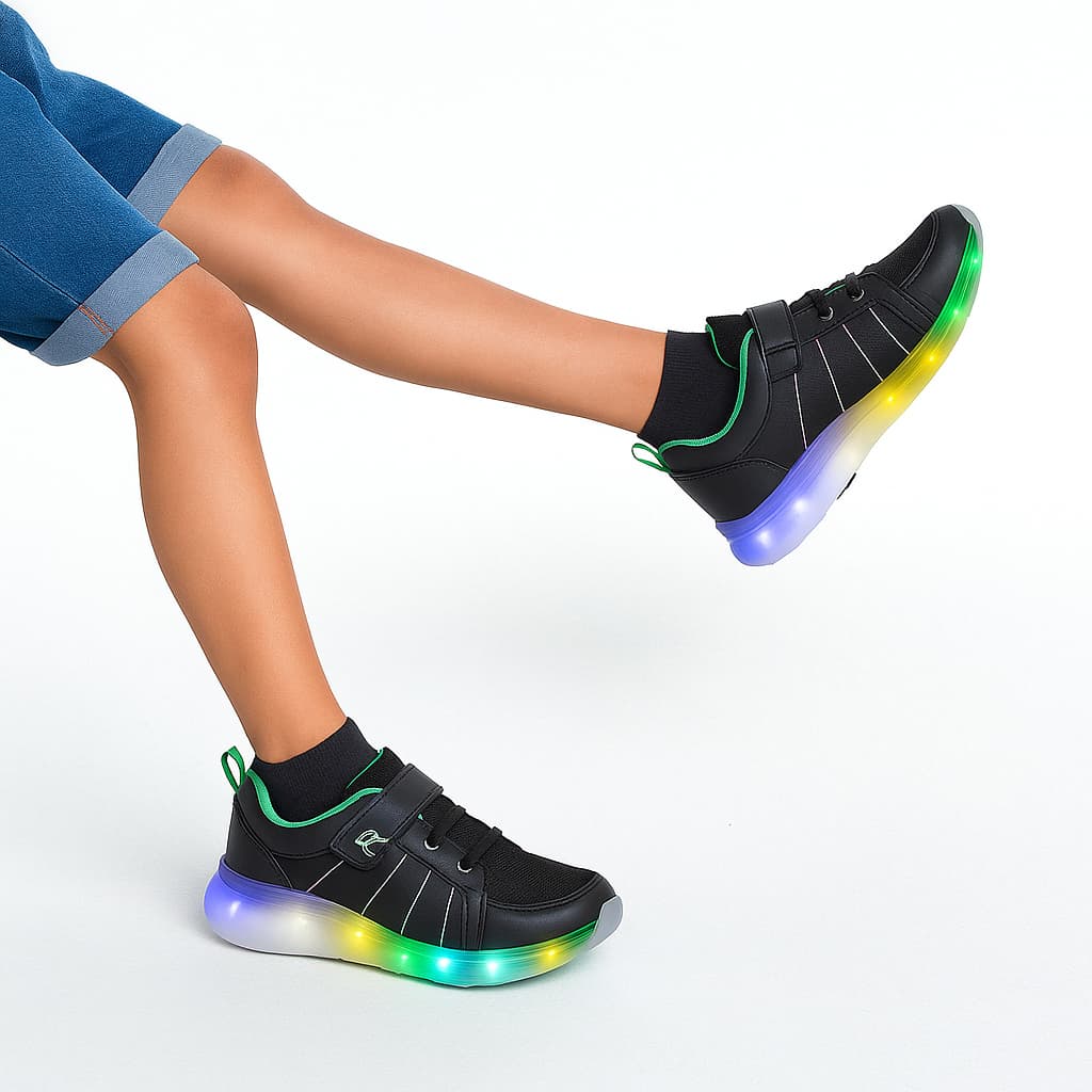 Tênis Infantil Juvenil Rodinha Menino Menina Escola Dia a Dia Correr Deslizar