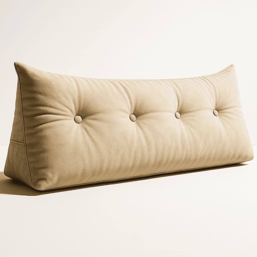 Almofada De Cabeceira Cama Para Apoio Lombar Confortável Com Suporte Exclusivo De Celular/Controle