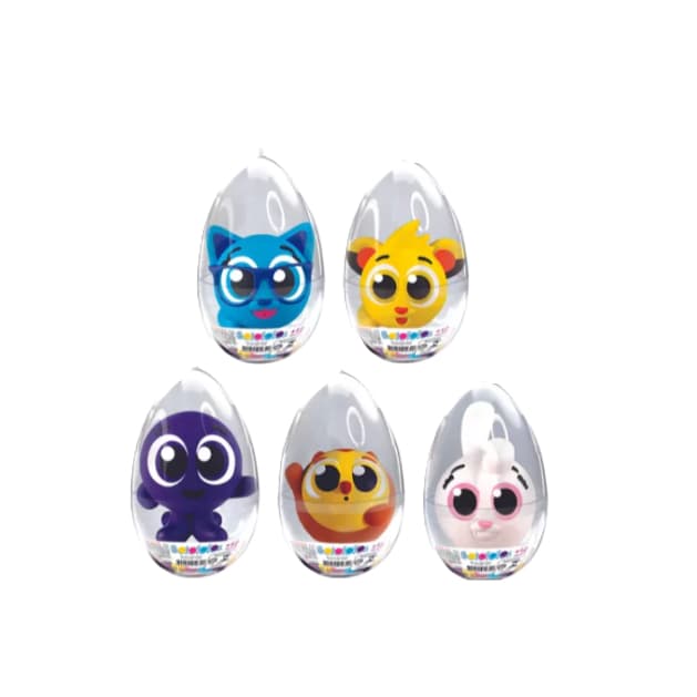 Bolinhas de Esguicho Bolofofos no ovo 12 cm Líder Brinquedos 3593/3234