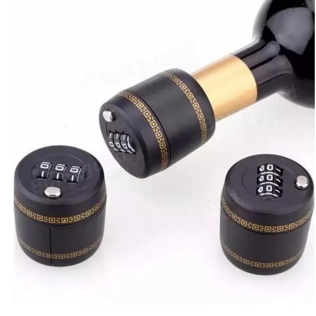 Cadeado De Garrafa Bebidas Senha Trava Segredo