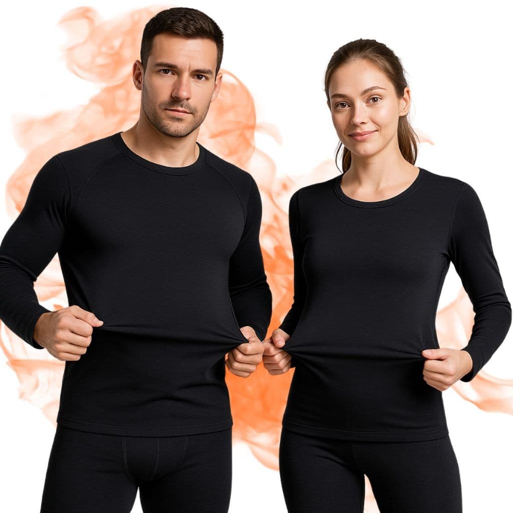 Conjunto Segunda Pele Térmica Flanelado Frio Intenso Blusa Calça Inverno Masculino Feminino