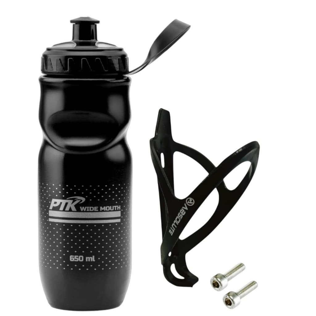 Squeeze Garrafinha Caramanhola  de agua 650ml+ Suporte absolute com parafusos