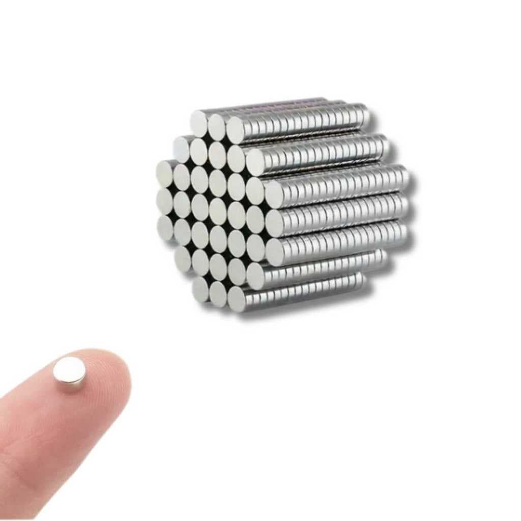 Imã Geladeira Neodímio N35 6X1,5Mm 10 Und