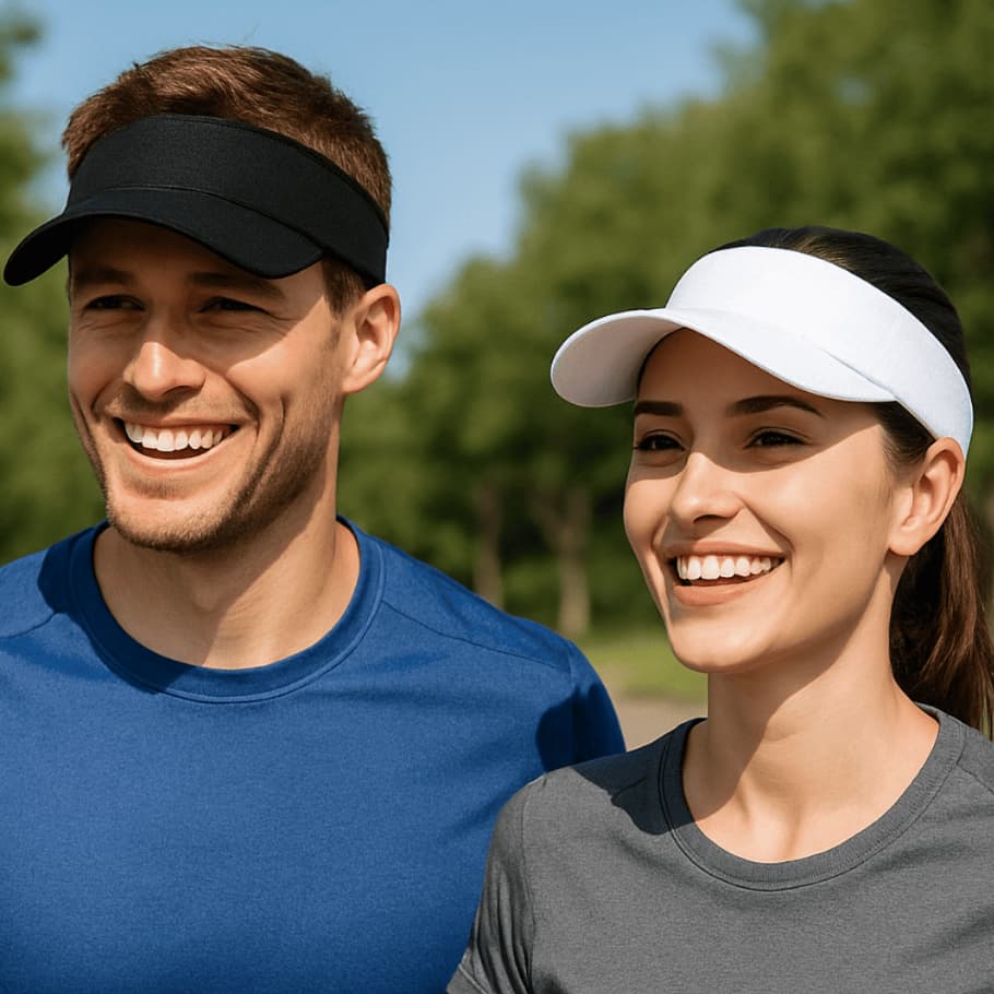 Boné Viseira Esportiva Feminino Masculino Seca Rápido Ciclismo Corrida Acessórios Praia Dryfiti Proteção UV