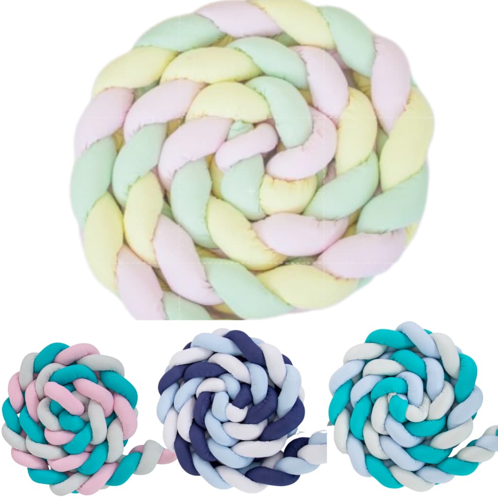 Trança Protetora de Berço Lateral 1,30 metros Colorida