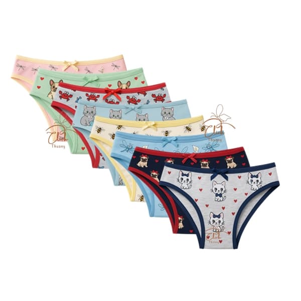 Kit 10 Calcinha Menina Moça Juvenil Estampada