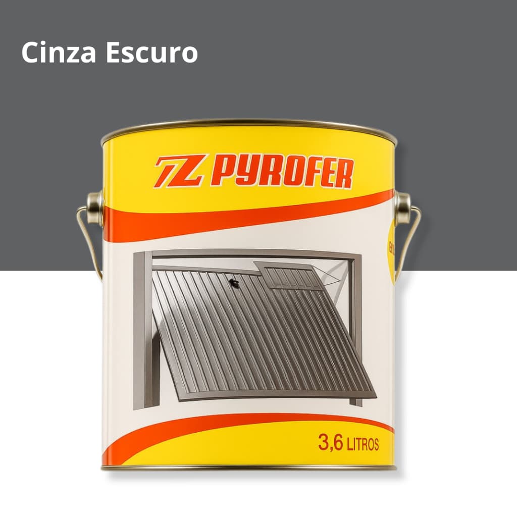 Tinta Zarcão Fundo Anti Ferrugem Excelente Rendimento - Cinza Escuro