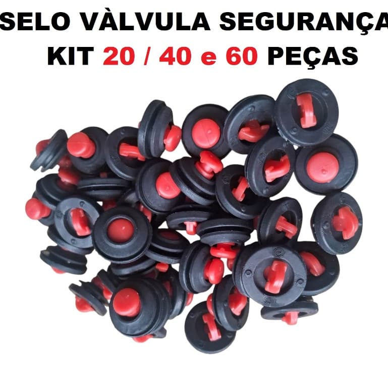 KIT 20 / 40 OU 60 SELO VÁLVULA DE SEGURANÇA UNIVERSAL PARA PANELAS DE PRESSÃO