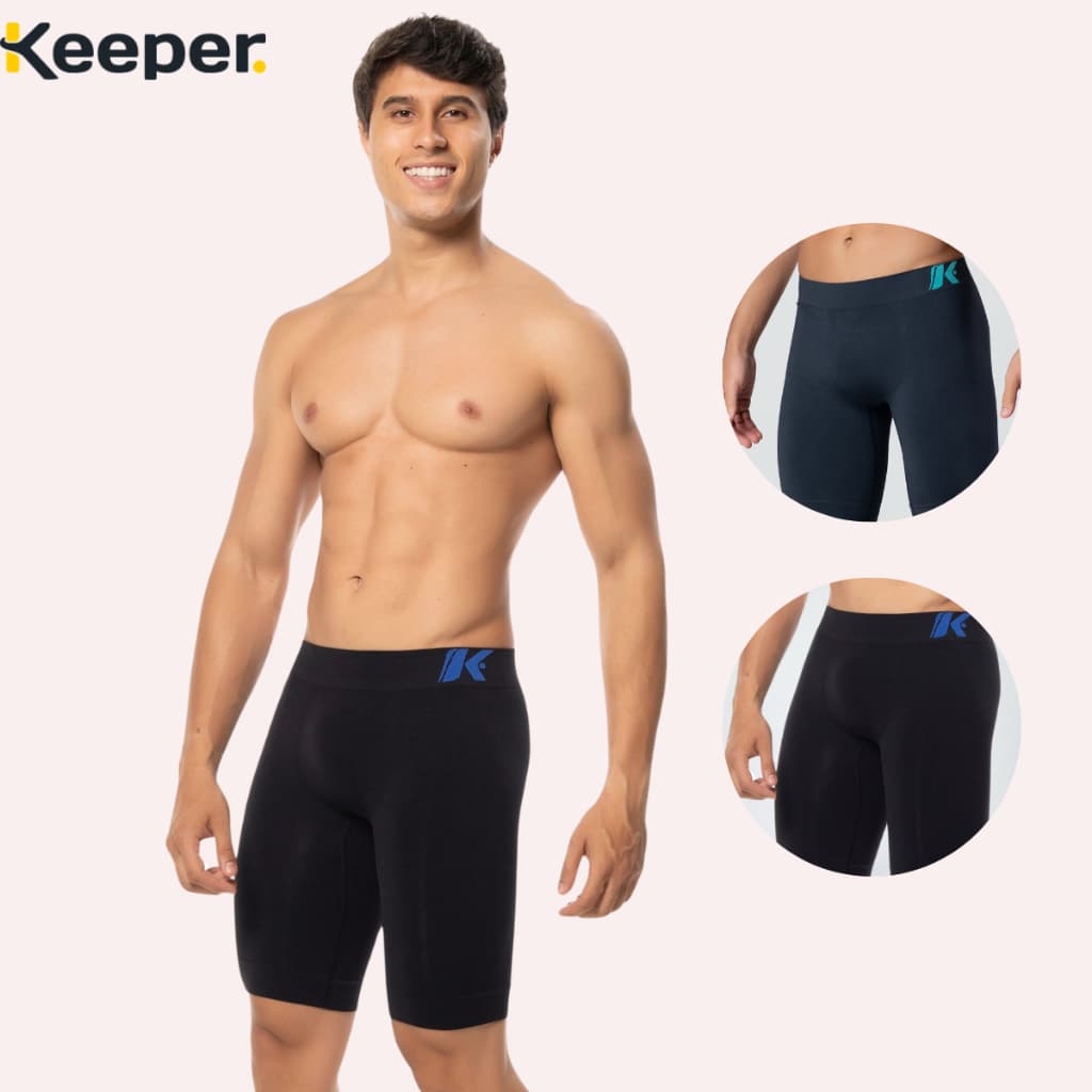Kit 2 Bermudas Térmica Esportiva Anti Assadura Sem Costura Keeper cores sortida