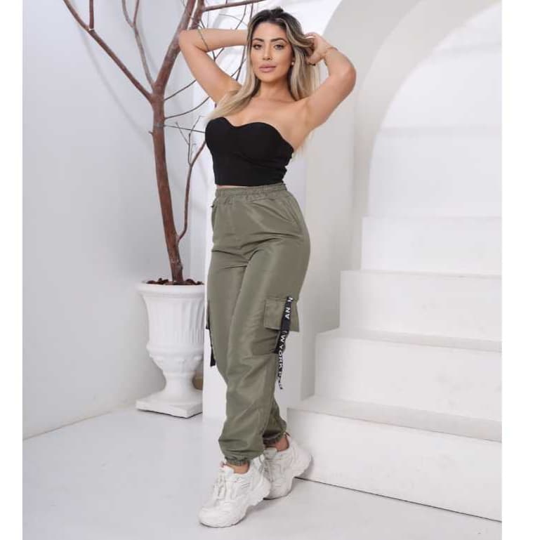 CALÇA CARGO UNISEX BOLSO OUTONO/INVERNO LANÇAMENTO ROUPA TACTEL