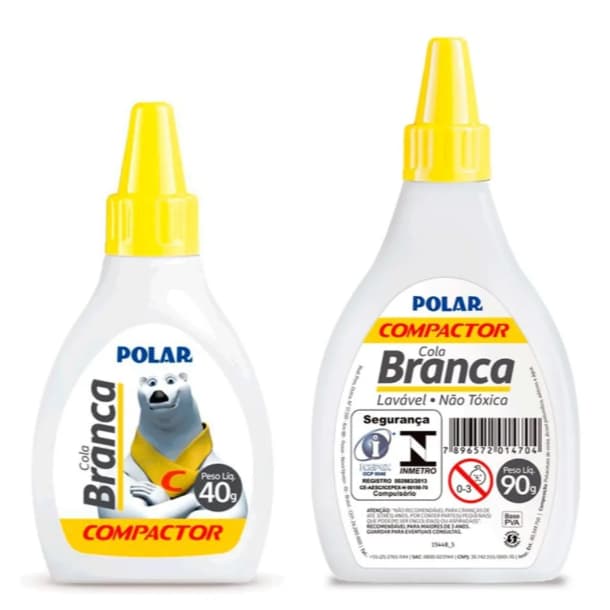 Cola Branca 40g ou 90g Polar Compactor
