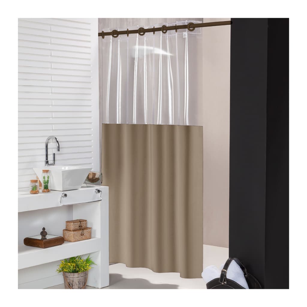 Cortina Para Box Banheiro 100% Pvc Antimofo Envio Imediato