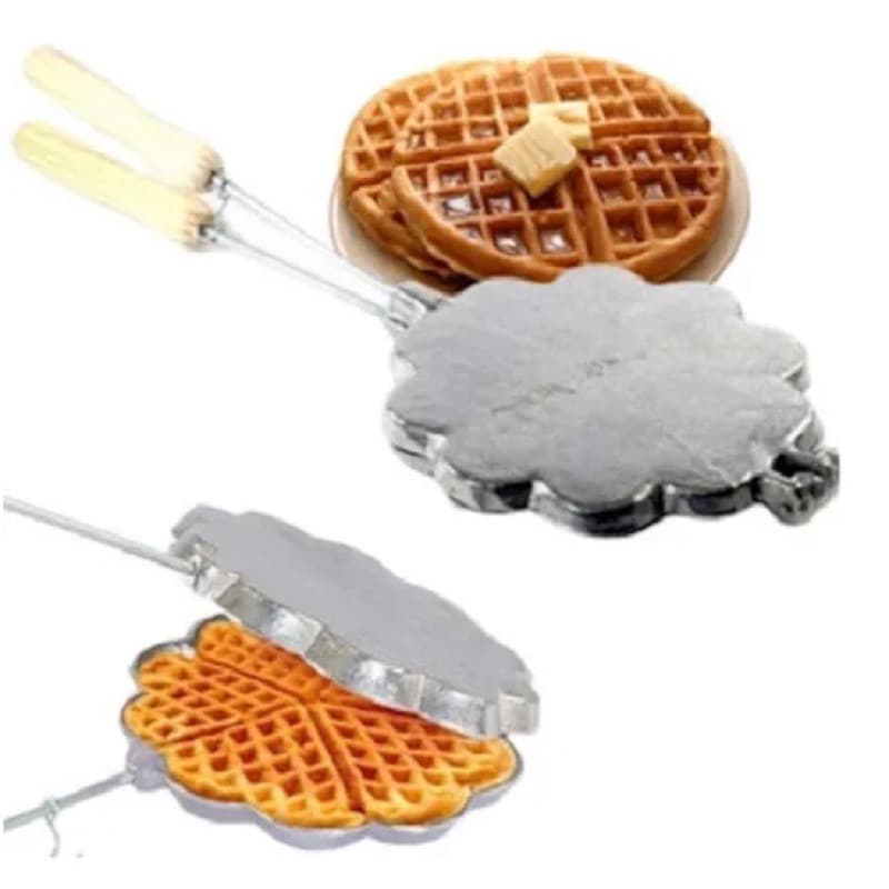 Forma Para Waffle Em Alumínio Boca Do Fogão Profissional