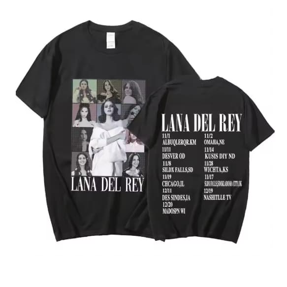 Camiseta Camisa Blusa Algodão Unissex Cantor lana del rey