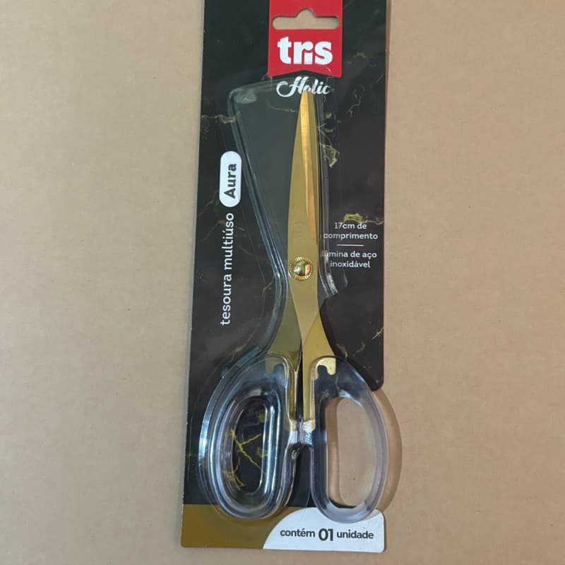 Tesoura Tris Aura Holic Mineral 17cm