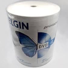 15 Mídias DVD-R Virgem Elgin  Printable 4.7GB 16x 120min com Envelope