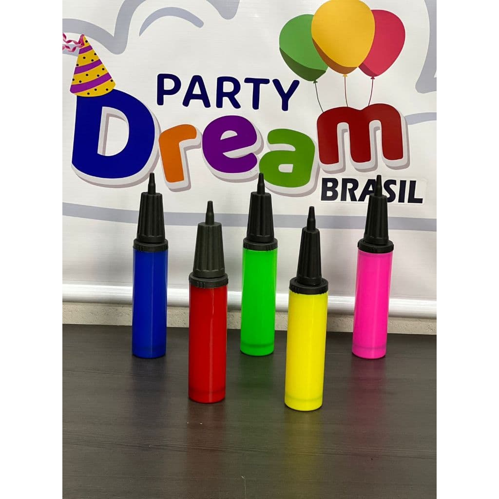 Bomba para encher Bexigas balões bola Infláveis balão metalizado bubble - bombinha inflador manual