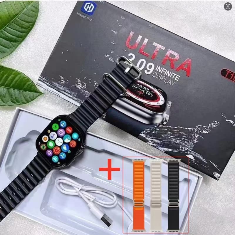 2025 T10 Ultra Novo relógio inteligente da série 9, HD 2,09 polegadas 49mm Bluetooth carregamento
