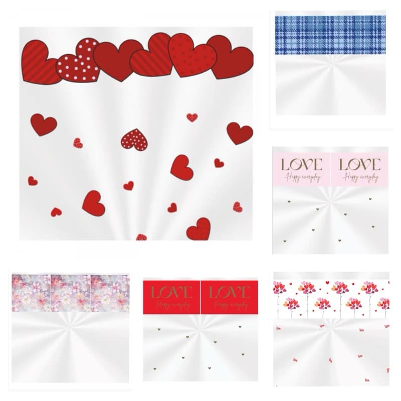 SacoTransparente 35X59 cm Decorado/estampado para cesta com 50 unidades