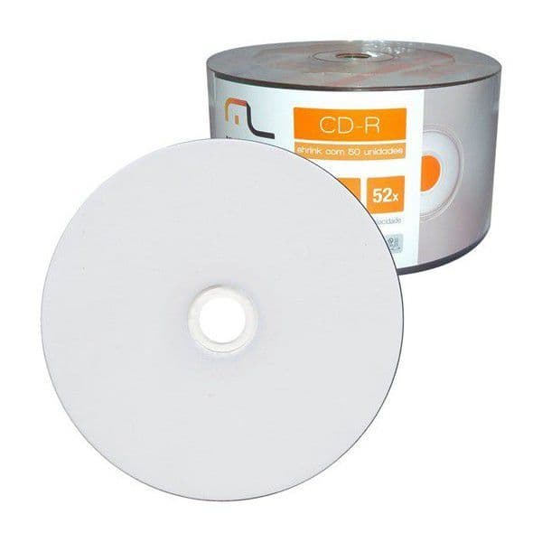 10 Mídia Virgem Cd-r Multilaser Printable 700mb 80min Original C/l Envelope