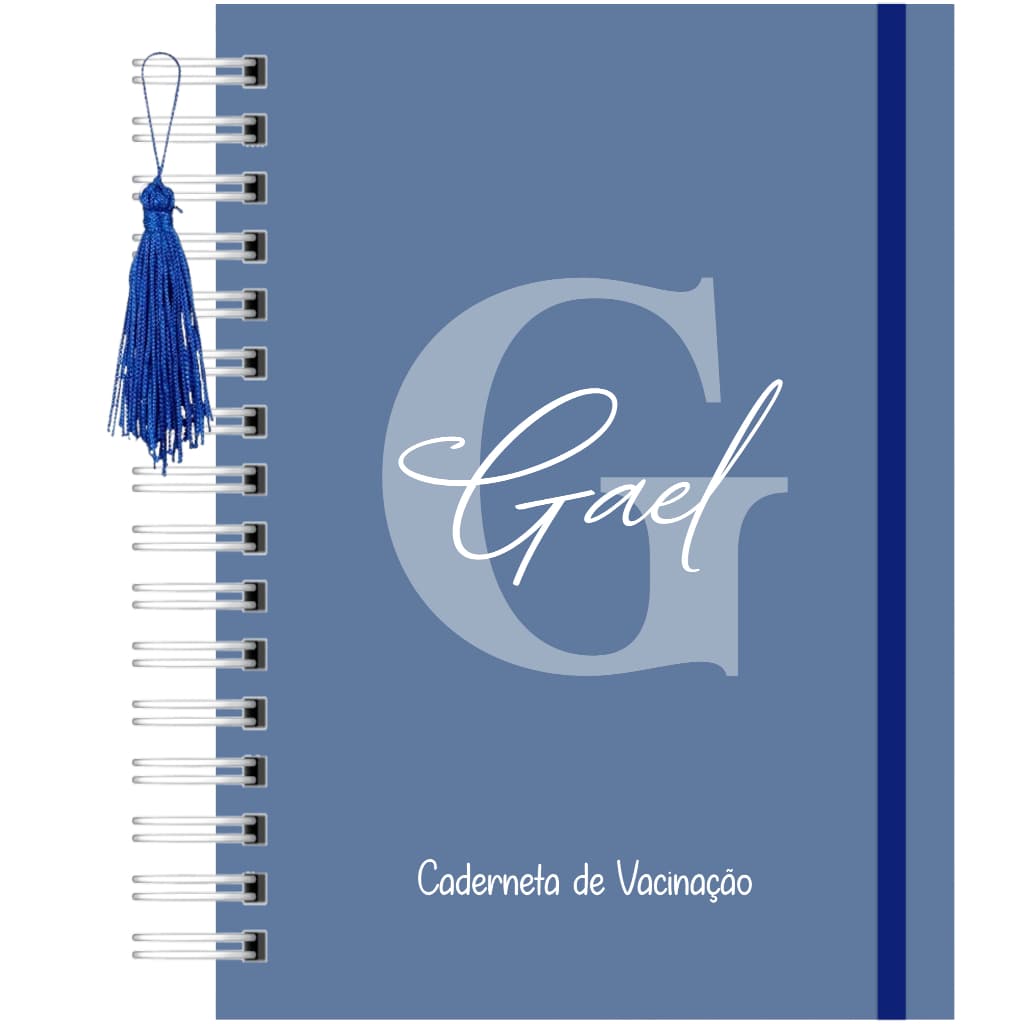 Caderneta de Vacina Capa Dura com Elástico Vários temas Menino