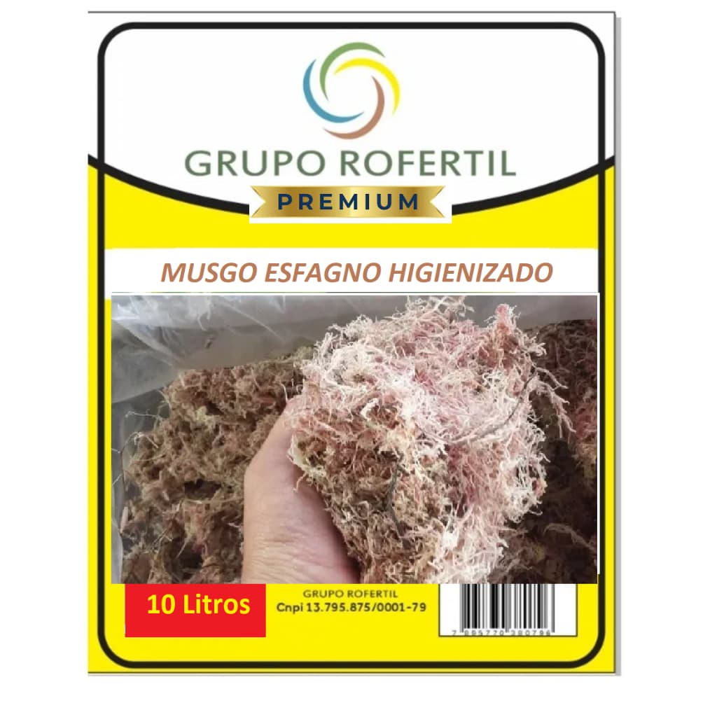 10 Litros Musgo Esfagno Orgânico Substrato Orquídeas Sphagnum