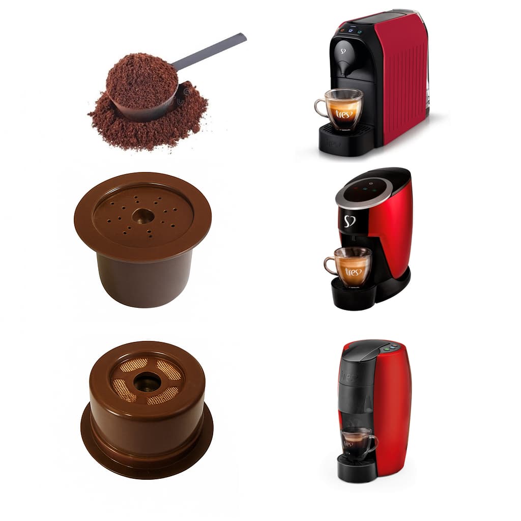 3 Cápsula Três Corações Reutilizáveis Para Passione Lov e Touch