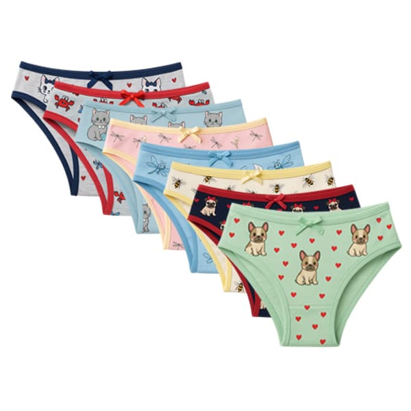 Kit 10 Calcinha Menina Moça Juvenil Estampada