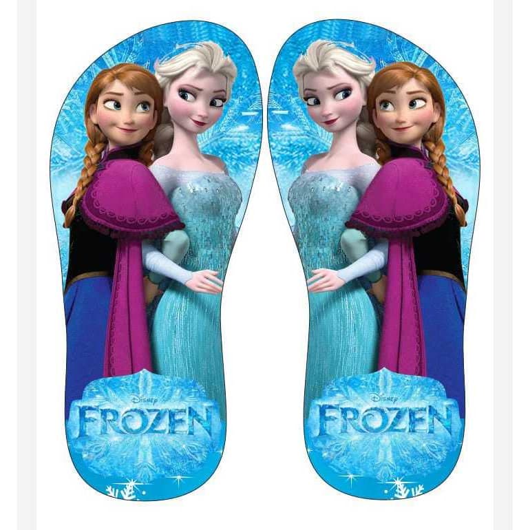 chinelo frozen infantil e adulto