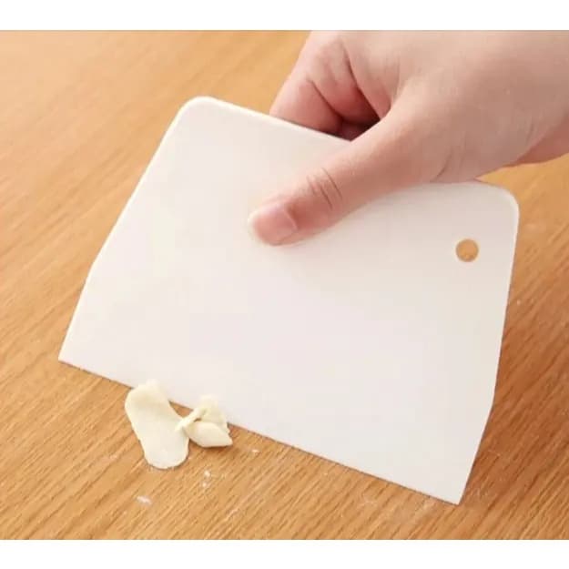Espátula Raspador Cortador Plástico Para Massas Decoração Confeitaria Culinária Kehome