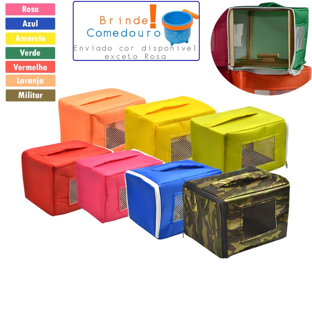 Bolsa Maleta Transporte de Calopsita e Aves de Pequeno Porte Promoção
