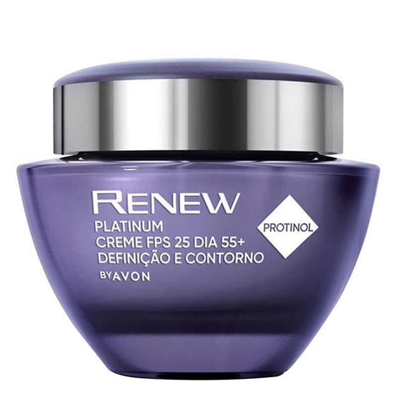 Creme Facial Avon Renew Platinum 55+ ( Para Pessoas Com 55 Anos de Idade ou Mais )