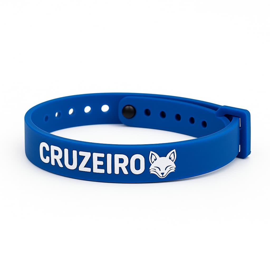 Pulseira Cruzeiro Cabuloso Time de Futebol Brasileiro