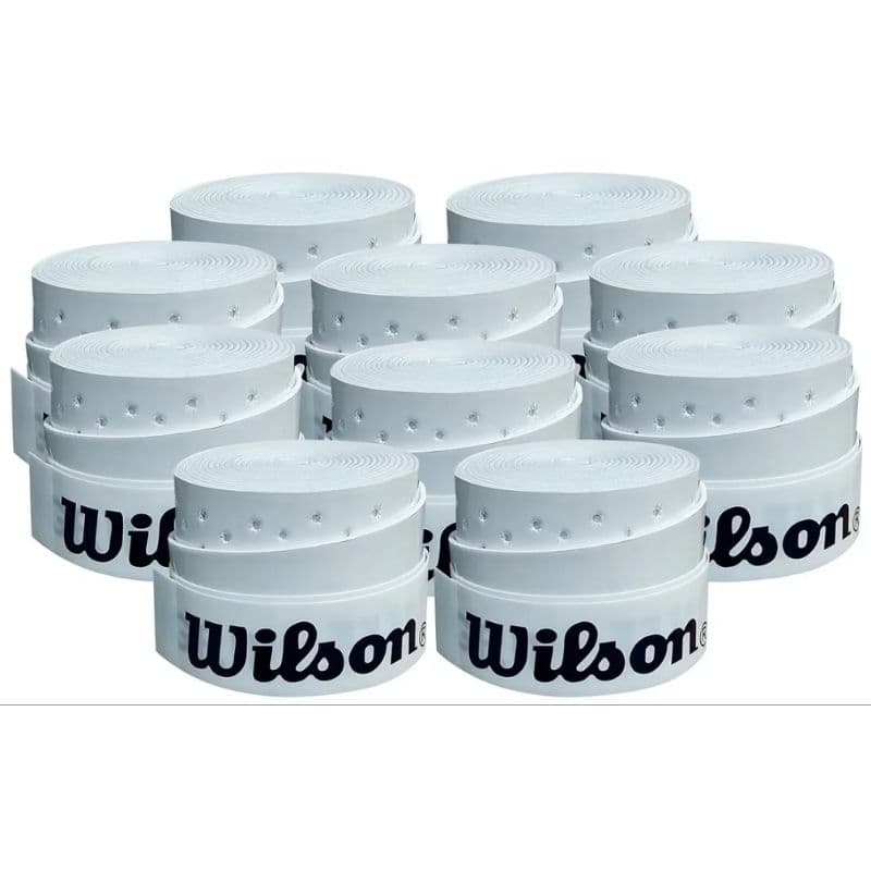 Kit 20 Overgrip Wilson Para Beach Tennis Padel Pickleball Cor Branco