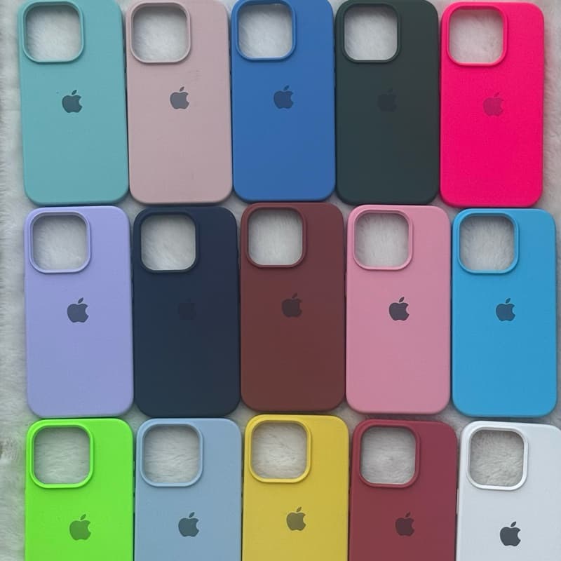 Capa Capinha Case Iphone 15 iphone 15pro iphone 15promax Silicone Várias Cores