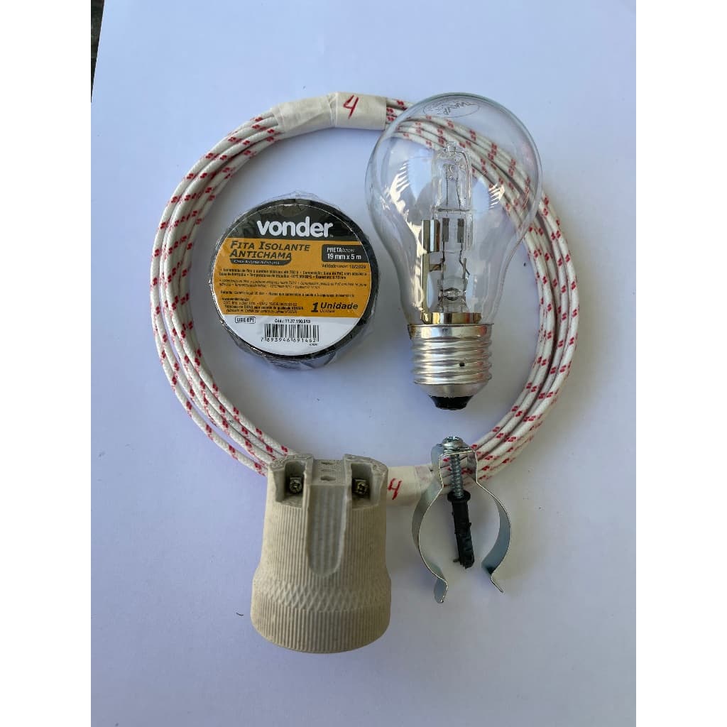 Kit Iluminação Churrasqueira 120w - 3mts