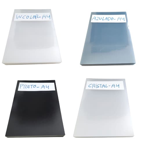 Capas para encadernação A4 pacote com 10 unidades