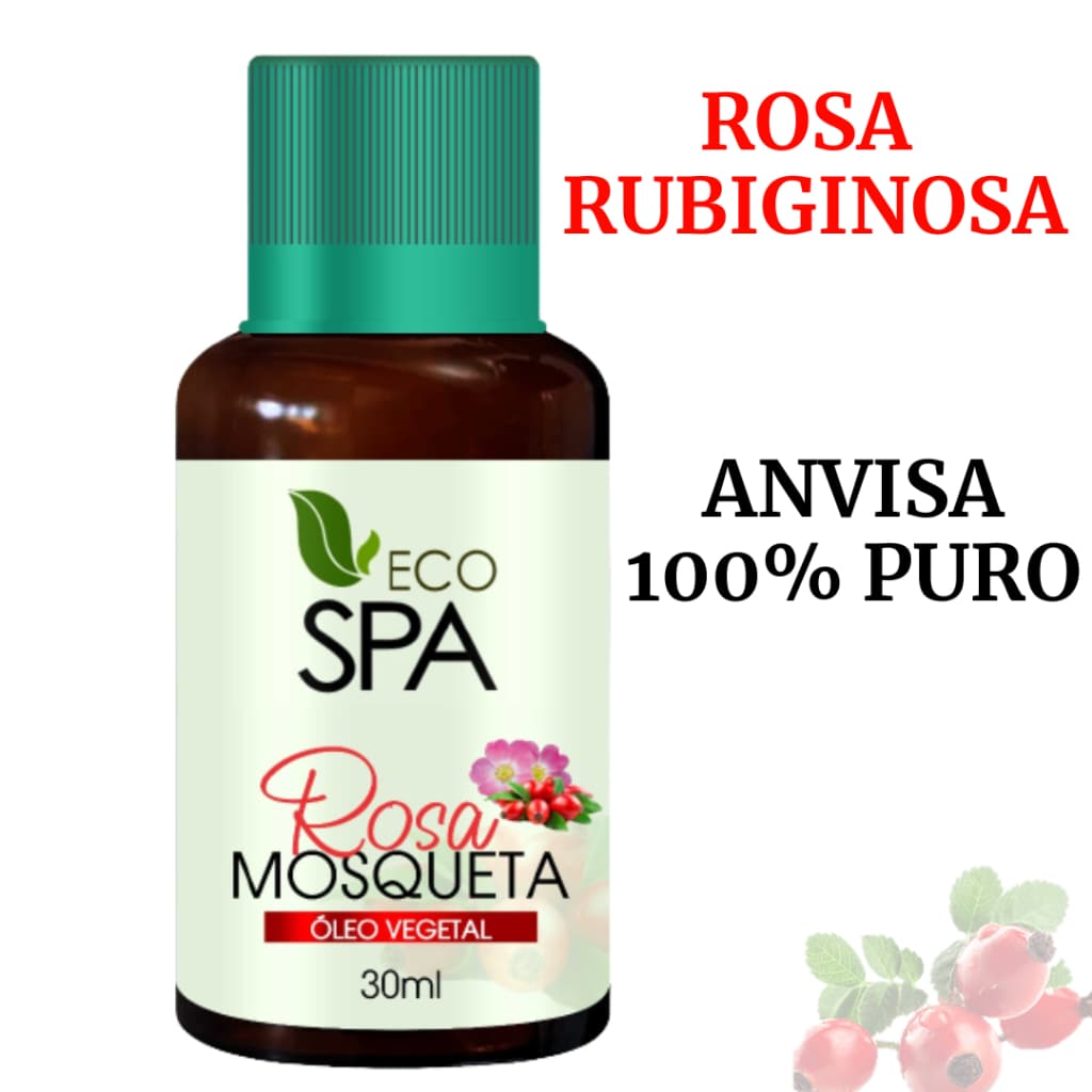 Óleo de Rosa Mosqueta 100% Puro 30ml Prensado a Frio