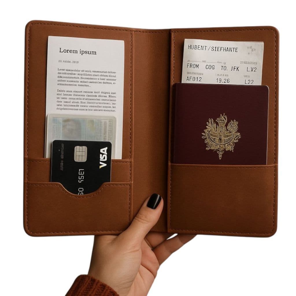 Porta Documentos Com O Seu Nome- Cartões, Passaporte, Papéis Adicionar aos favoritos