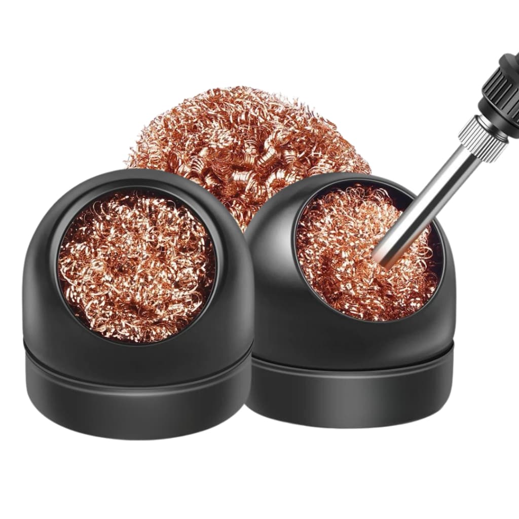 Kit 2 Esponja Metálica Para Limpar Ponta De Ferro Solda