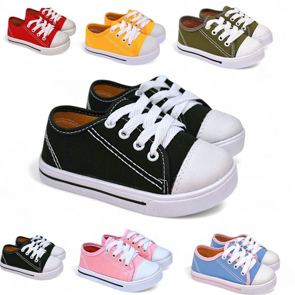 Tenis Infantil para Crianças Feminino/Masculino Unissex de amarrar confortável ideal para escola