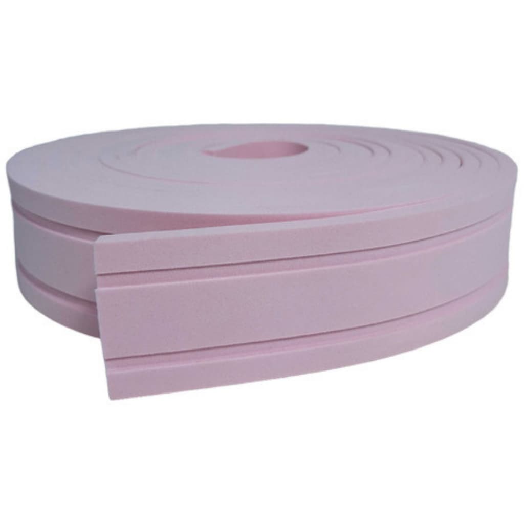 Eva Flexível 5cm x 2,5mt Rodapé Moldura Autocolante Rosa Boiserie Roda Meio