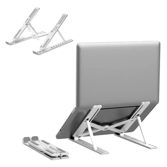 Suporte Base para Notebook ou Tablet Plástico Dobrável e Portátil Com 7  Níveis de Ajuste