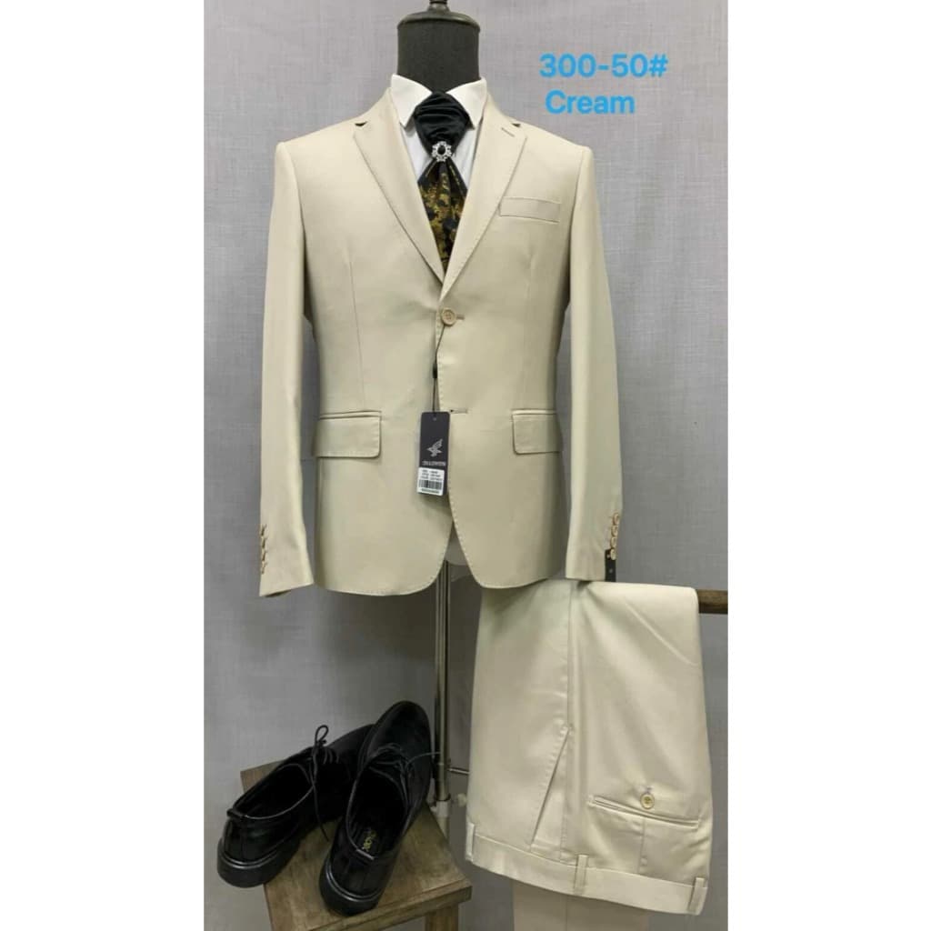 Dilomon Terno Slim 2B Liso, 300-50 Bege